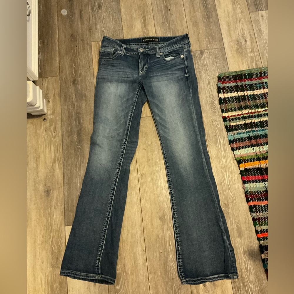 Express Jeans, Size 4, Dark Wash